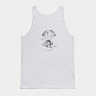 Parachuting Birb Tank Top